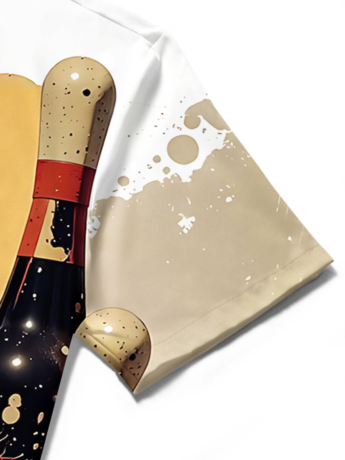 Bowling Print Men's Pocket Short Sleeve Shirts