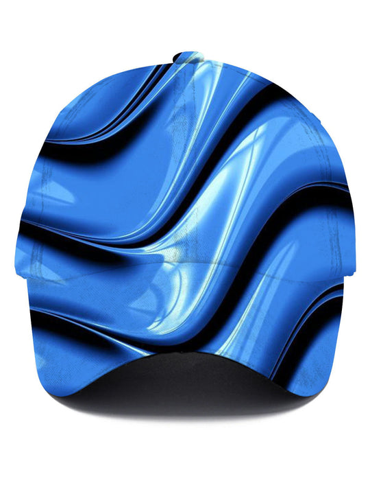 Men's abstract art print baseball cap front view