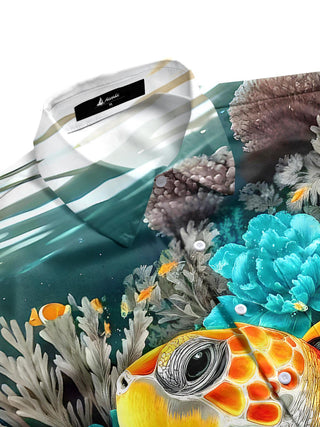 men's tropical shirt side view