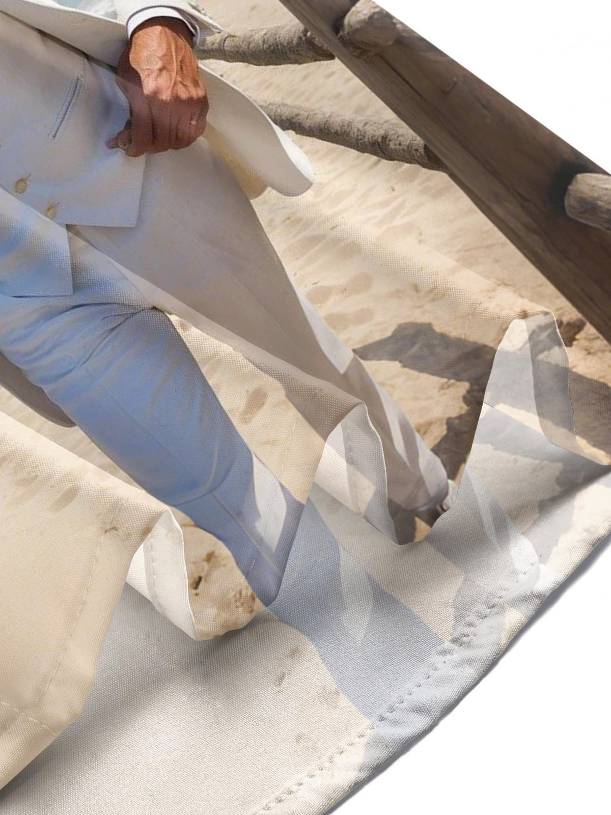 Hawaiian Beach Cow Print Men's Pocket Short Sleeve Shirts