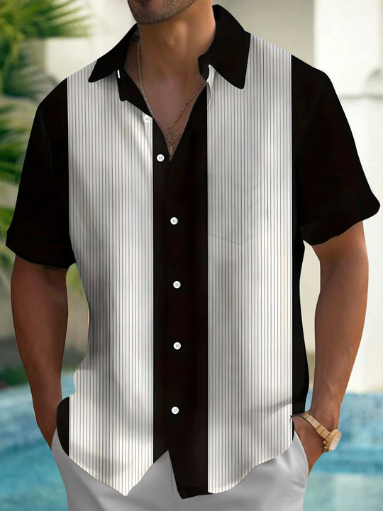 Men's pocket short sleeve shirt front view