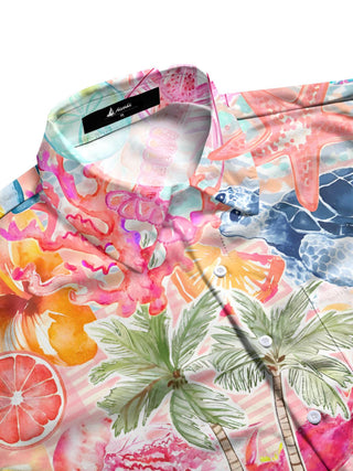 men's tropical shirt side view