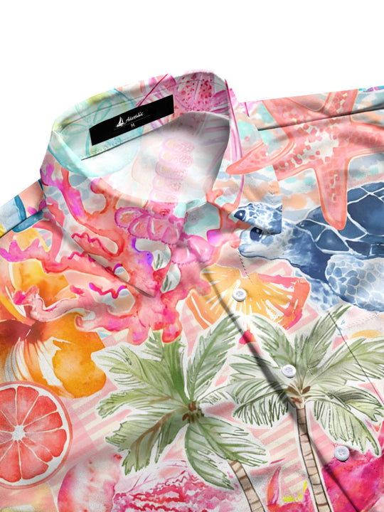 men's tropical shirt side view