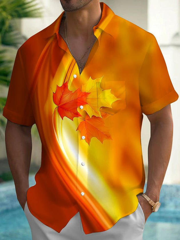 men's map print shirt front view