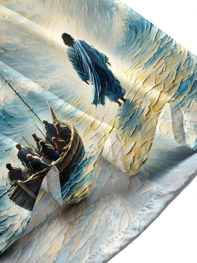 men's art print shirt summer vacation