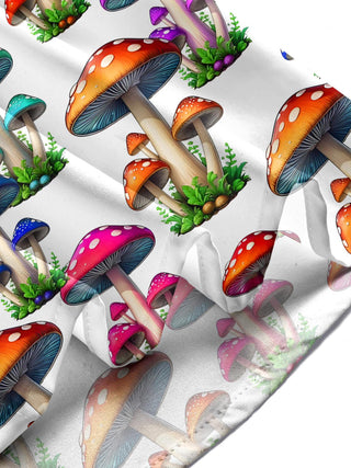 men's mushroom print shirt summer vacation