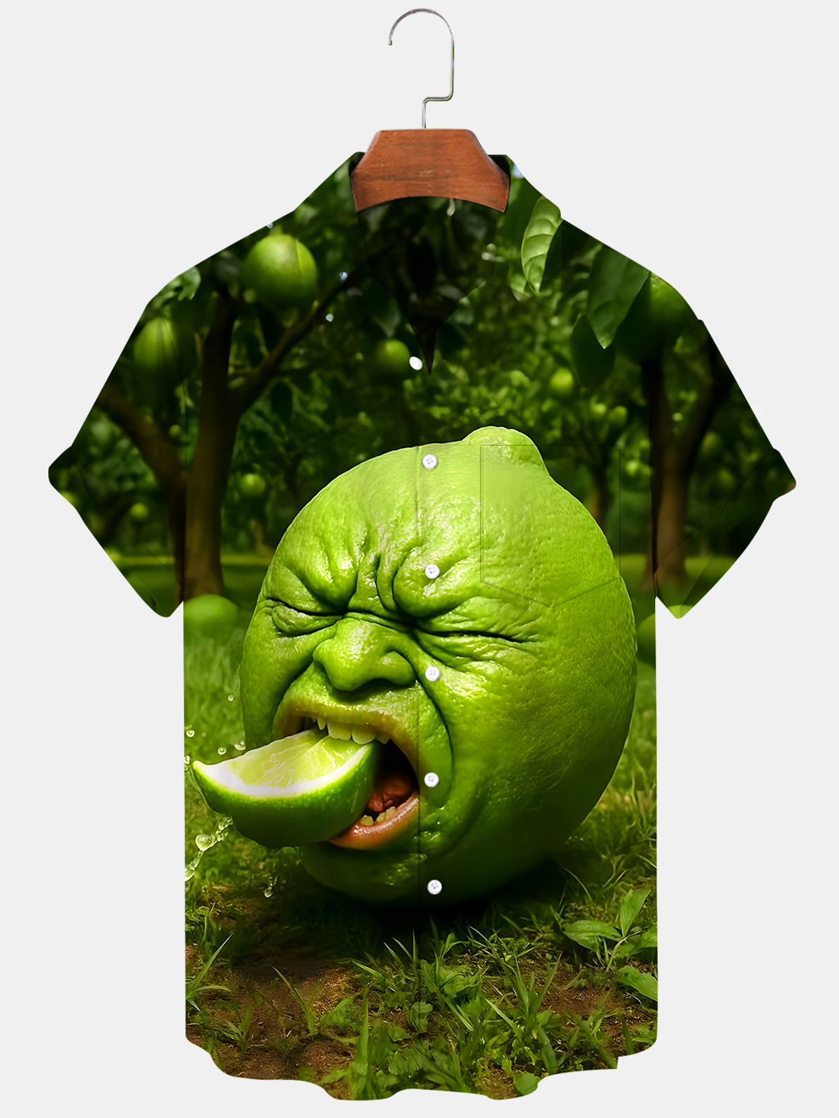 Hawaiian Lemon Men's Pocket Short Sleeve Shirts