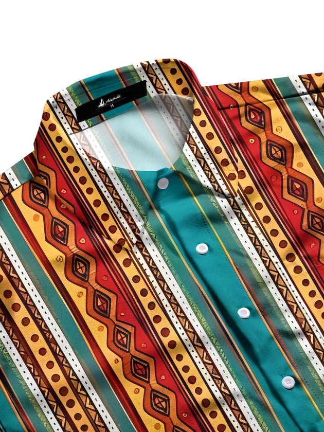 men's short sleeve shirt side view