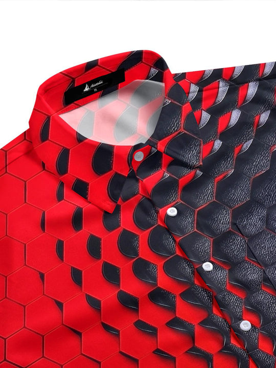men's color fade shirt side view