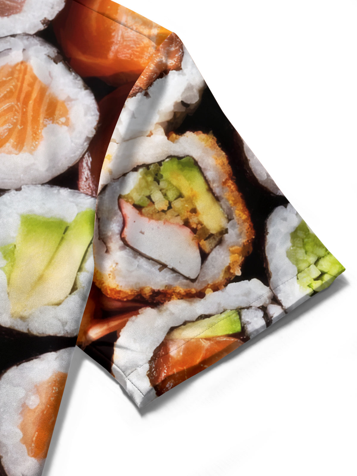 Sushi Print Men's Pocket Short Sleeve Shirts