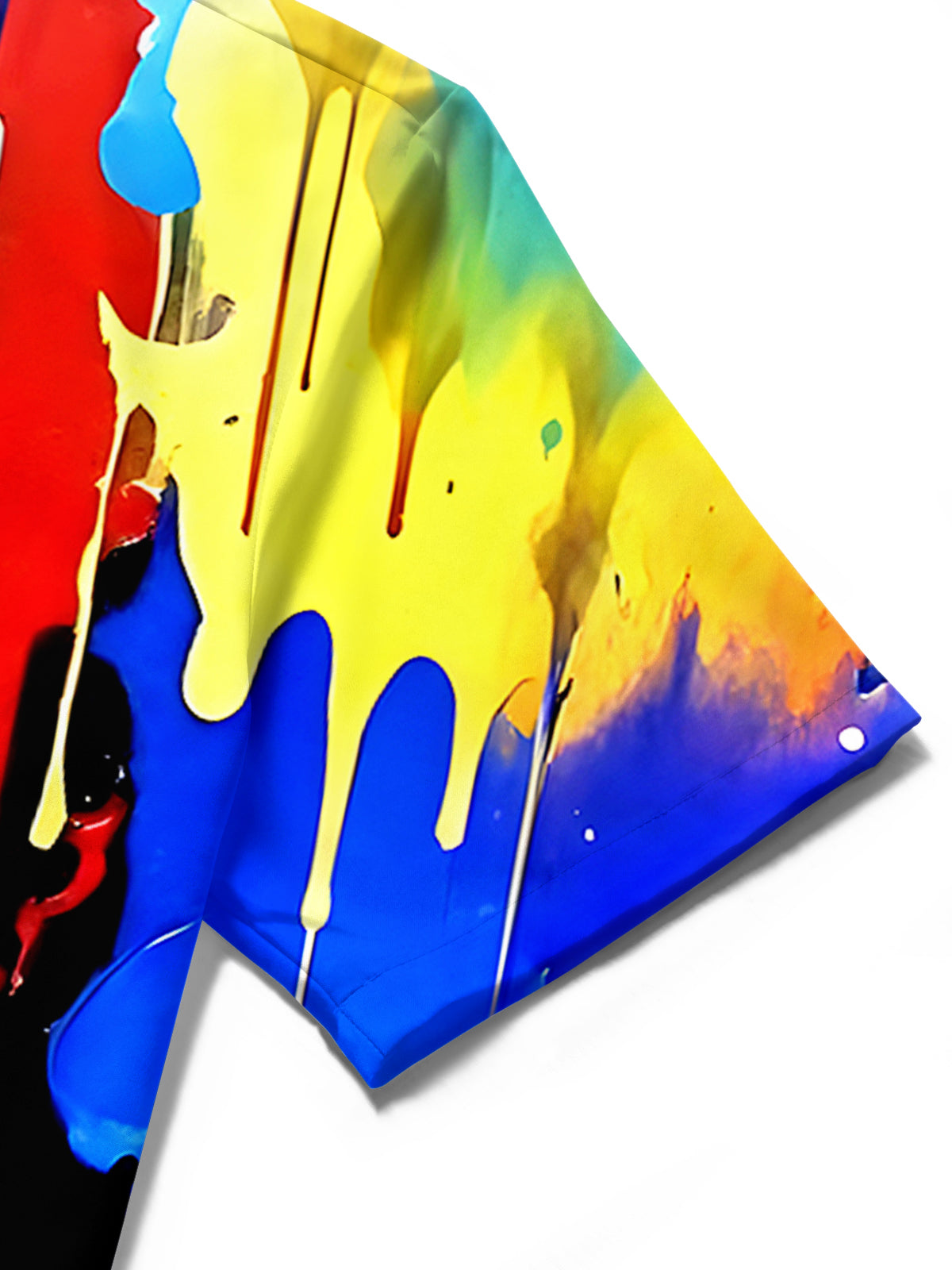 Abstract Tie Dye Men's Pocket Short Sleeve Shirts