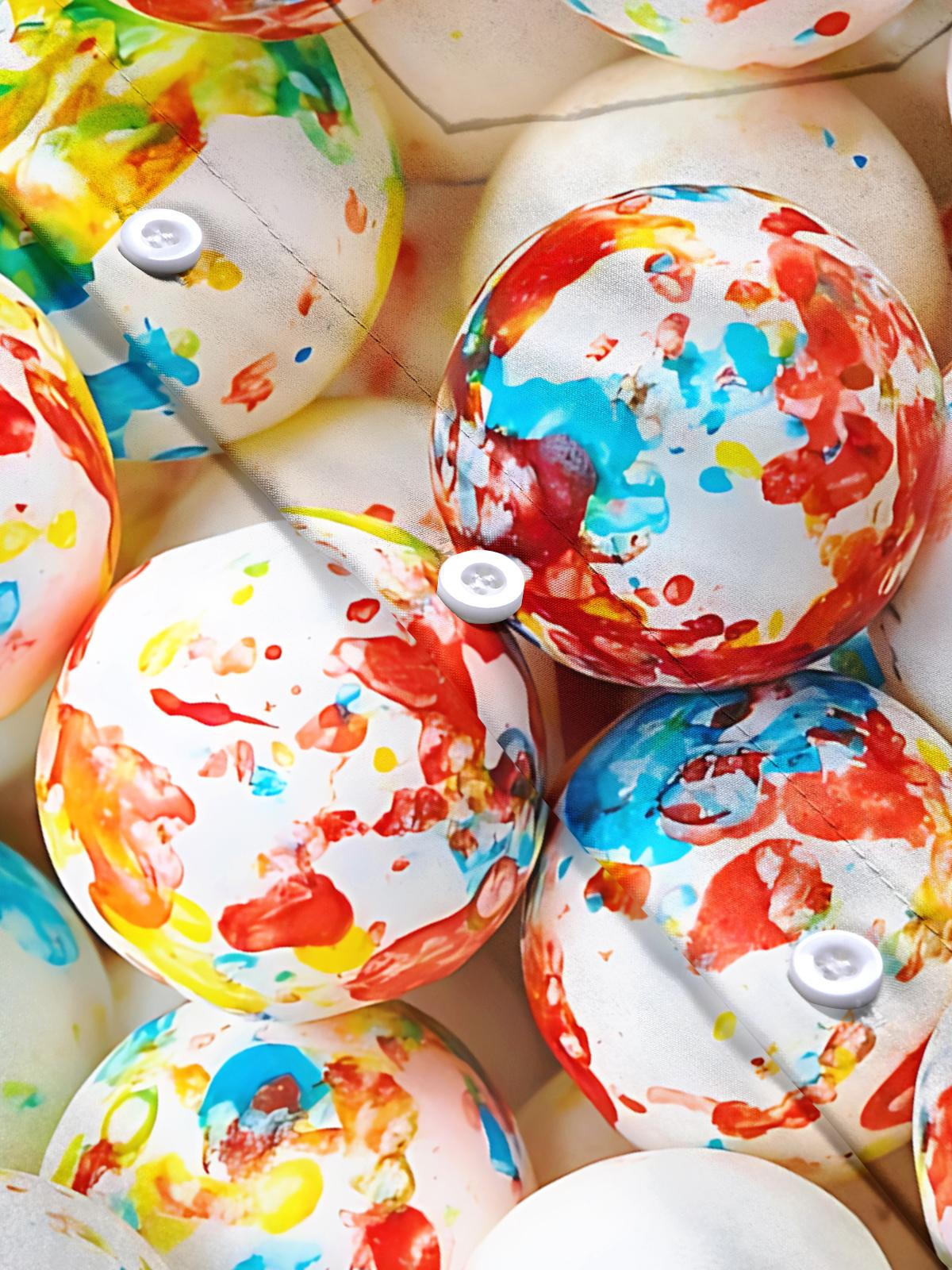 Candy Print Men's Pocket Short Sleeve Shirts