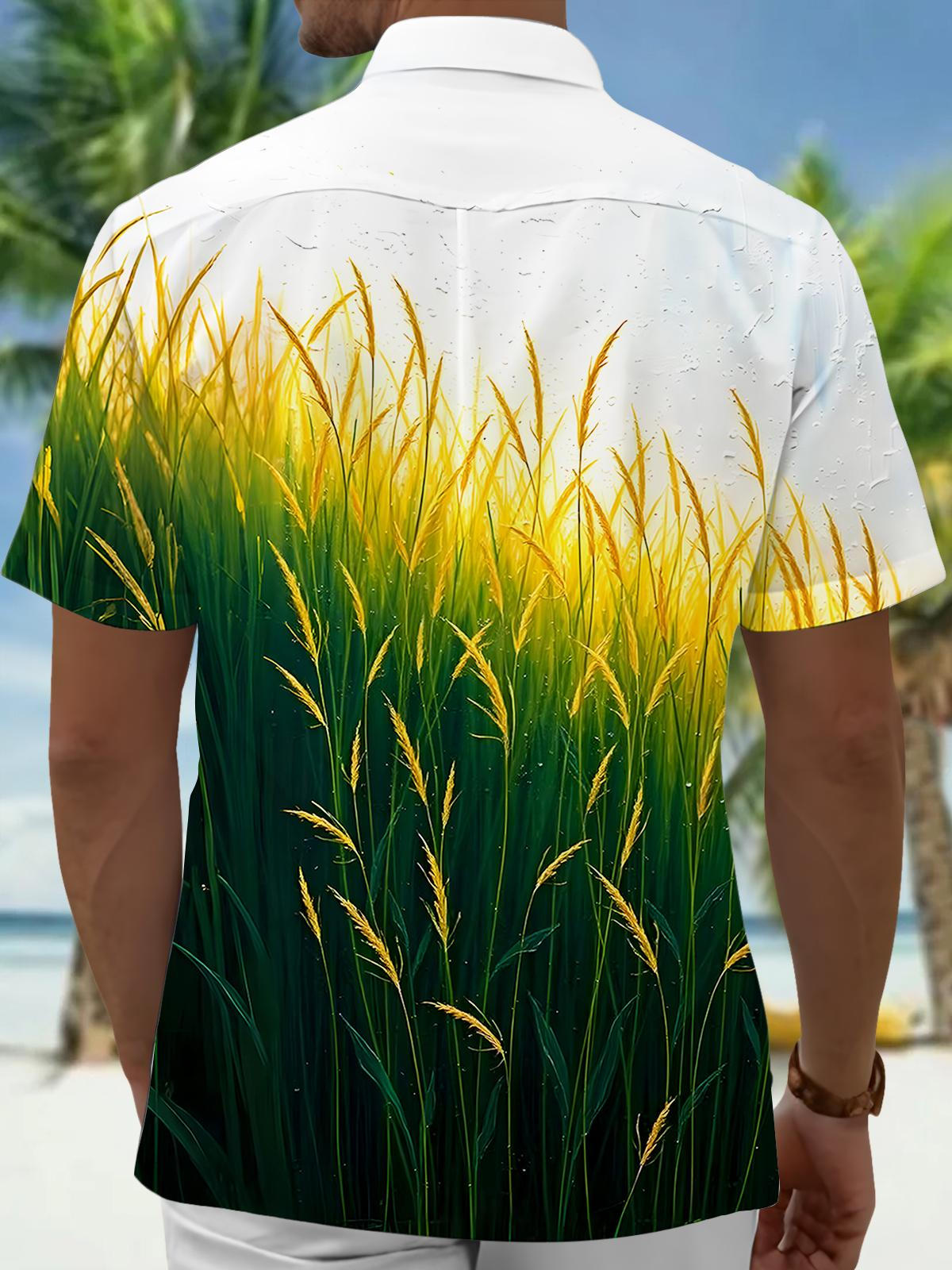 Plant Men's Pocket Short Sleeve Shirts