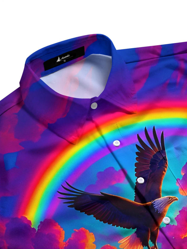 men's American eagle shirt side view