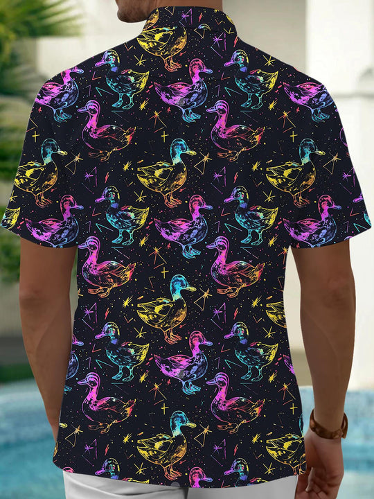 men's pocket shirt back view