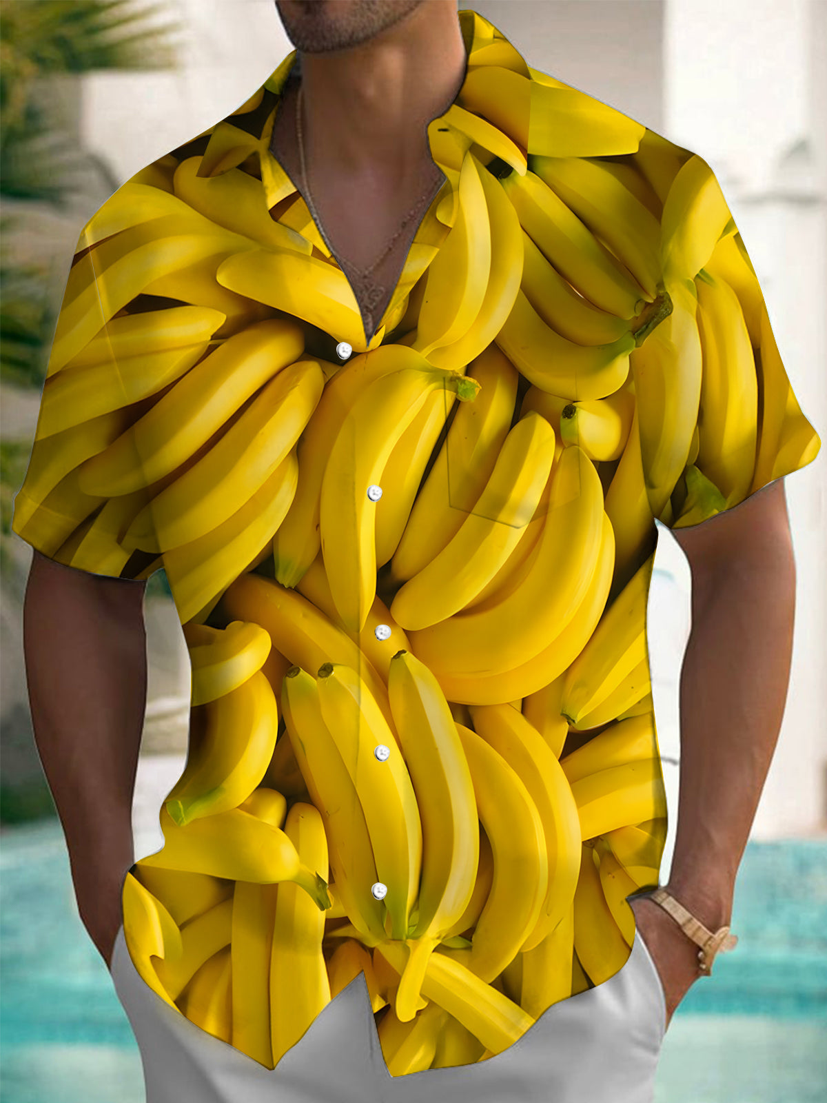 Banana Men's Pocket Short Sleeve Shirts