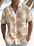 Coconut Tree Men's Pocket Short Sleeve Shirts