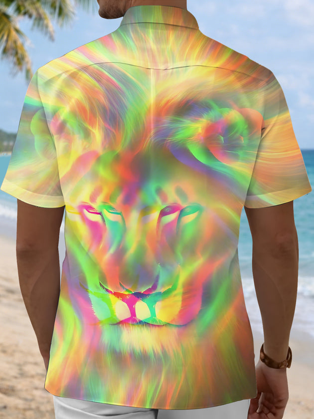 men's ombre effect shirt back view