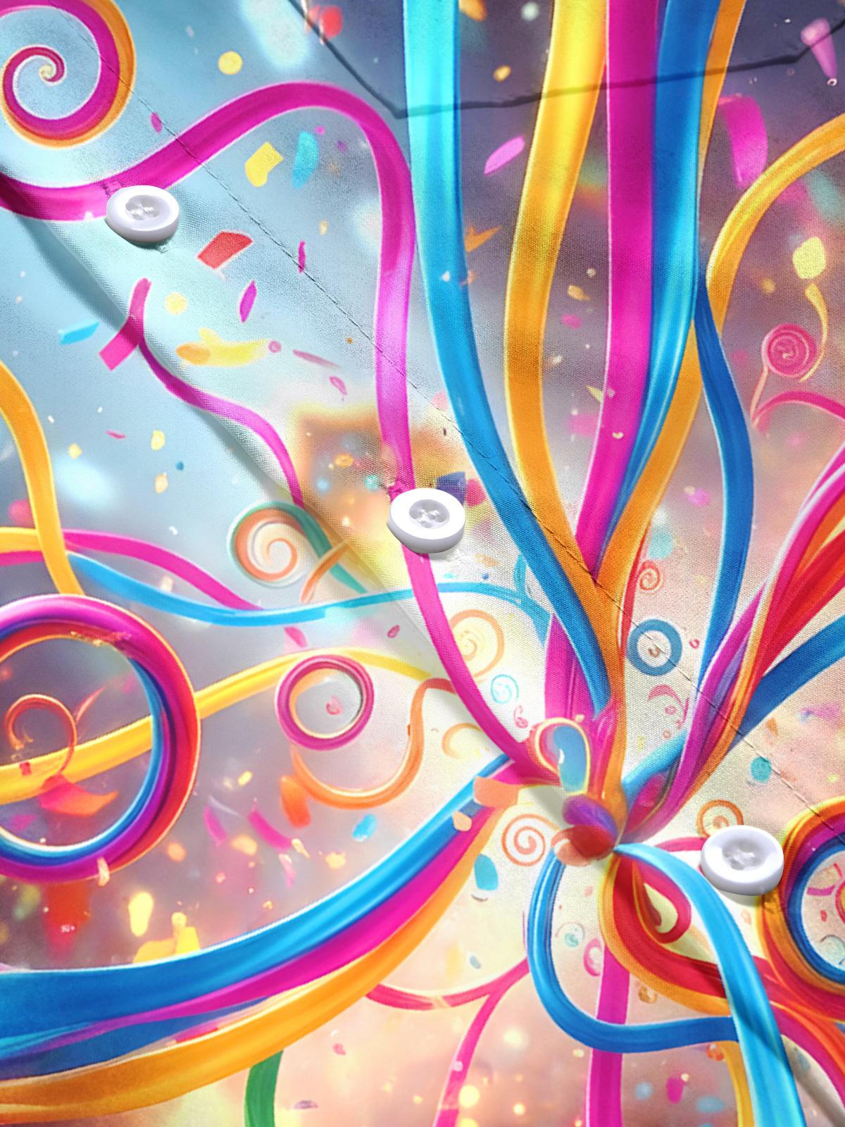 Ribbons Men's Pocket Short Sleeve Shirts