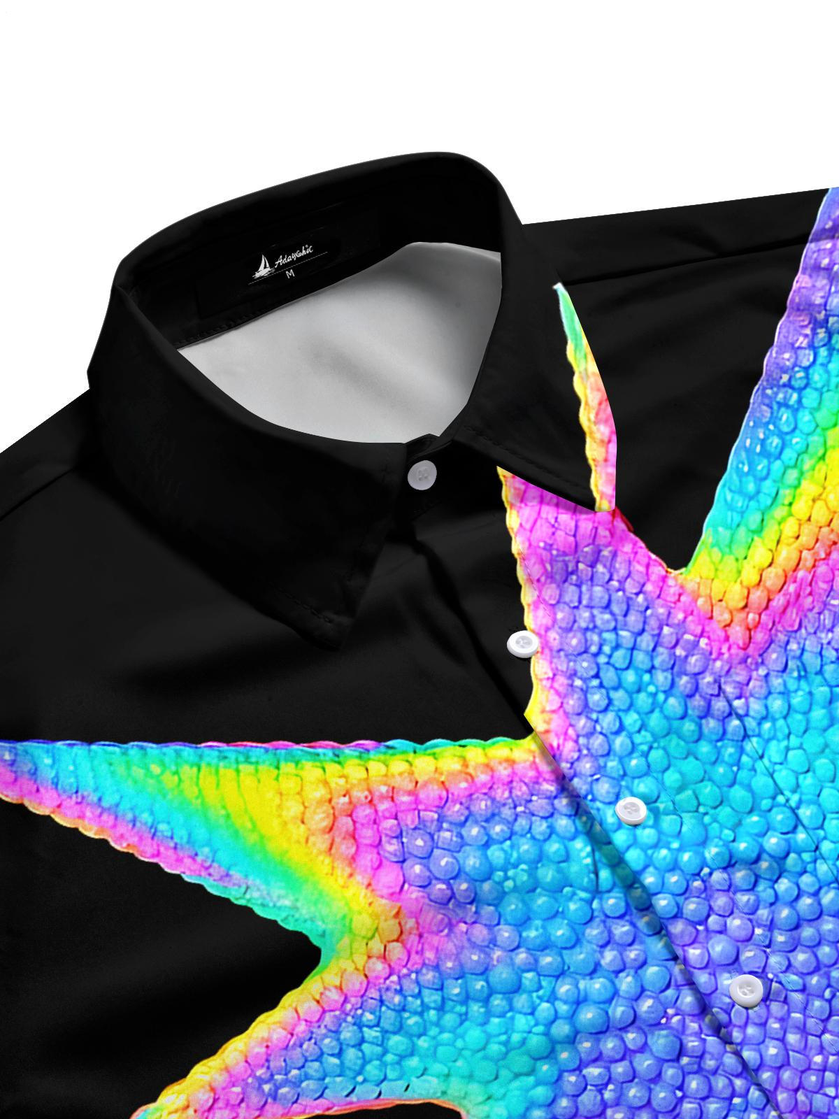 Tie Dye Men's Pocket Short Sleeve Shirts