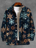 Snowflake Long Sleeve Men's Jacket