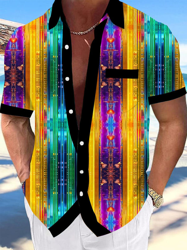 men's tie dye shirt front view