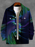 Abstract Long Sleeve Men's Jacket