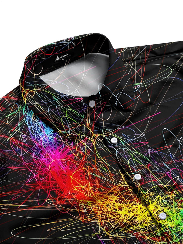 men's tie-dye shirt side view