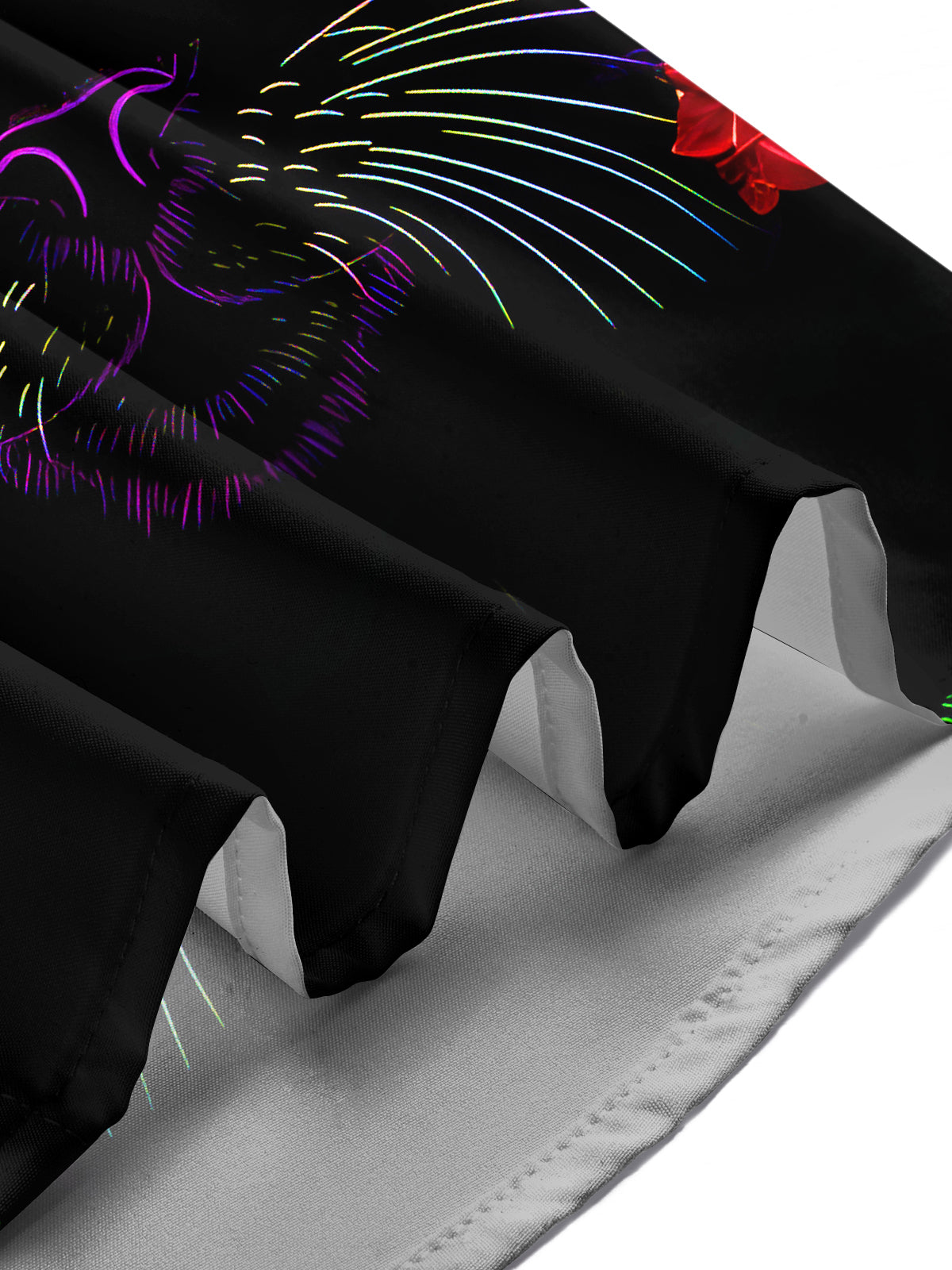 Fun Christmas Tree Cat Eyes Xmas Men's Pocket Short Sleeve Shirts