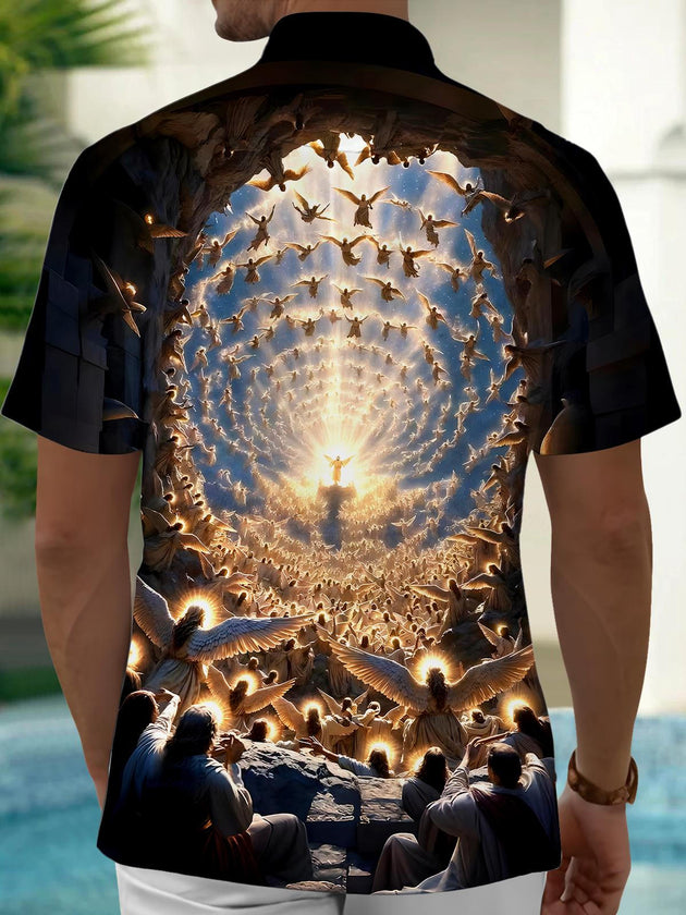 men's pocket shirt back view