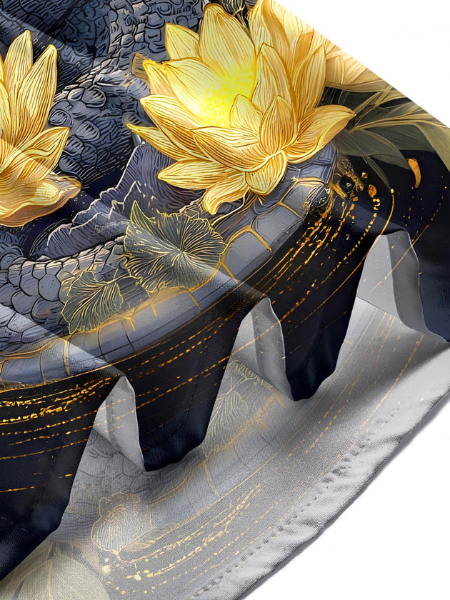 men's snake print shirt summer vacation