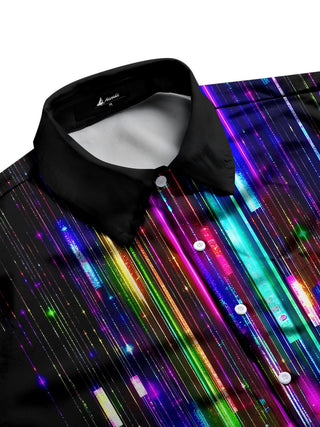 men's tie-dye shirt side view