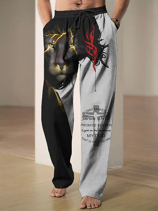 men's casual pants front view
