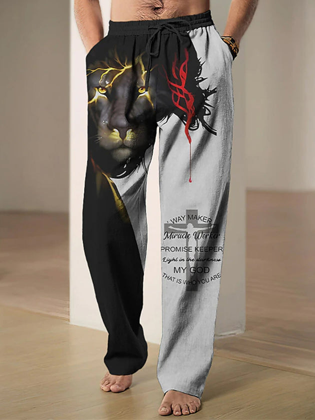 men's casual pants front view