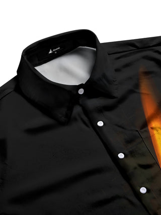 men's short sleeve shirt side view