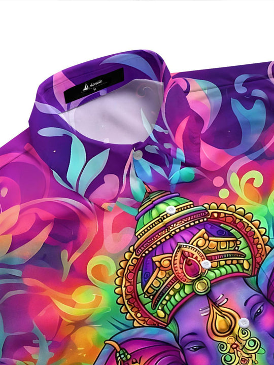 Ganesha Men's Pocket Short Sleeve Shirts