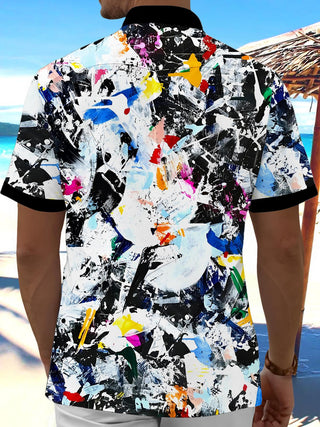 men's tye dye shirt back view