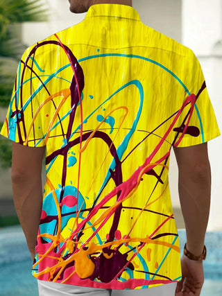 men's tye dye shirt back view