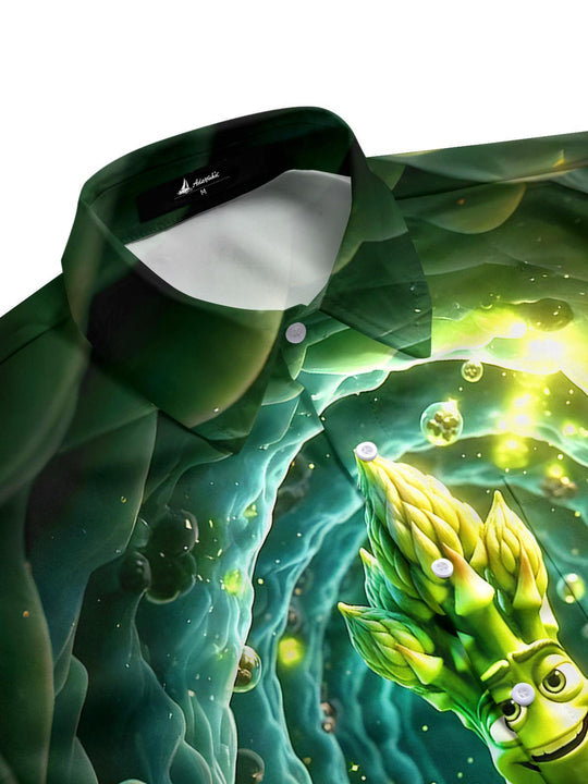men's short sleeve shirt side view