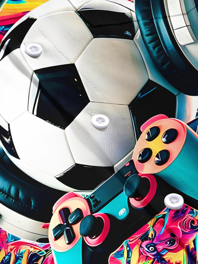 Tie Dye E-Sports Football Fantasy Men's Pocket Short Sleeve Shirts