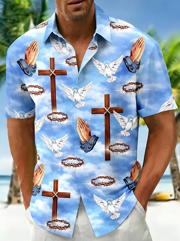 men's shirt front view