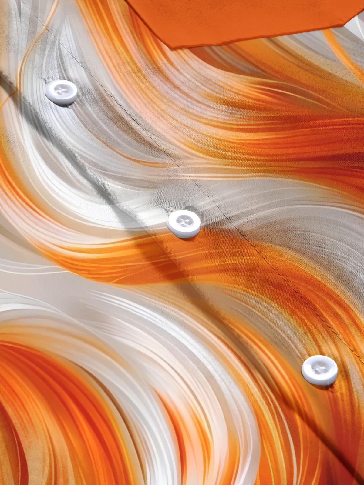 Abstract Gradient Print Men's Pocket Long Sleeve Shirts