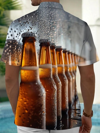 men's novelty print shirt back view