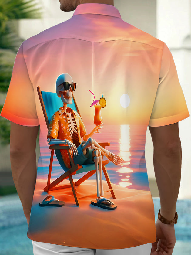 men's tropical shirt side view