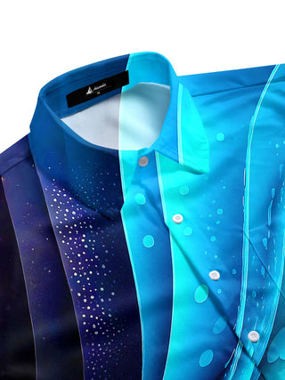 men's tie-dye shirt side view