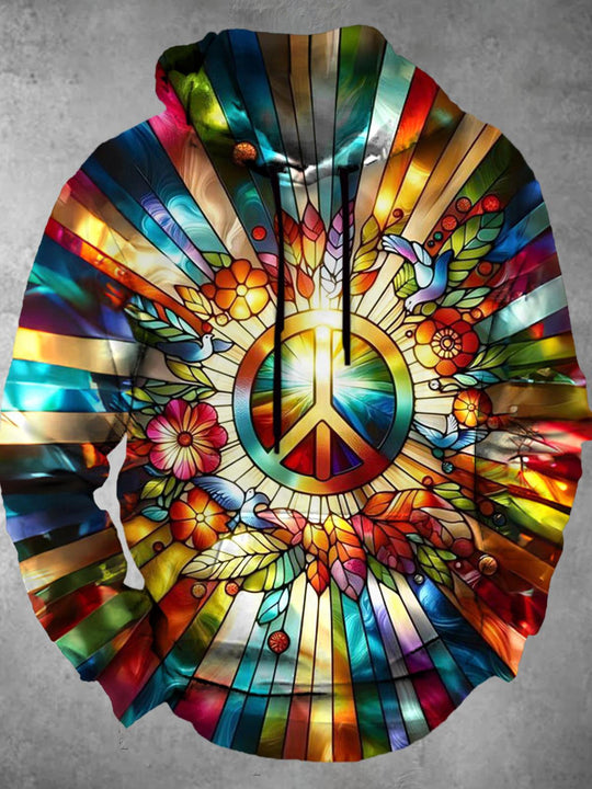 men's floral shirt front view