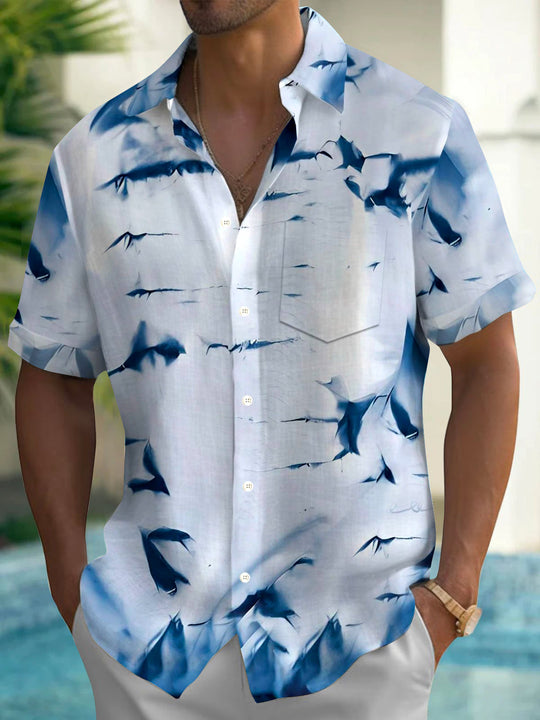 men's tie dye shirt front view