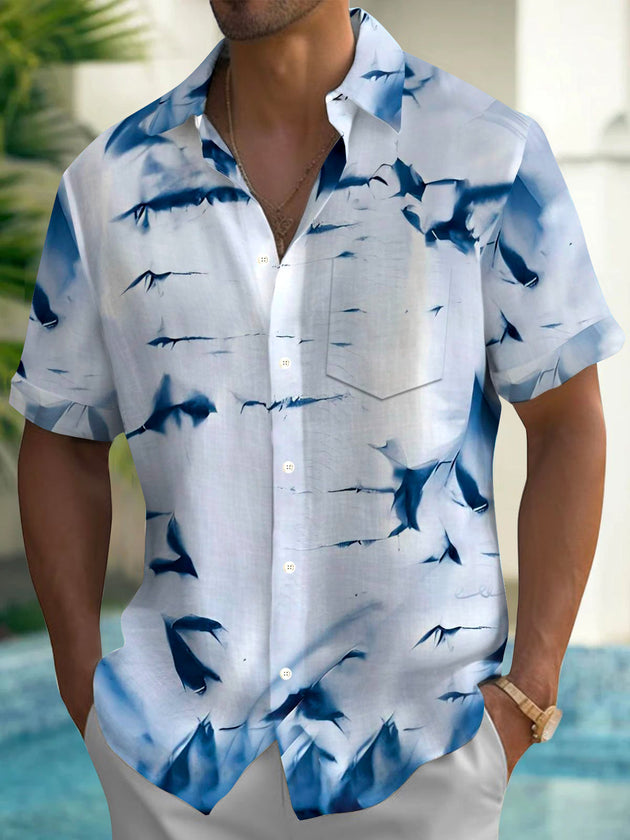 men's tie dye shirt front view