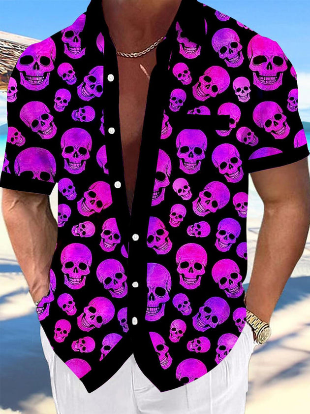 men's patterned sweater shirt front view