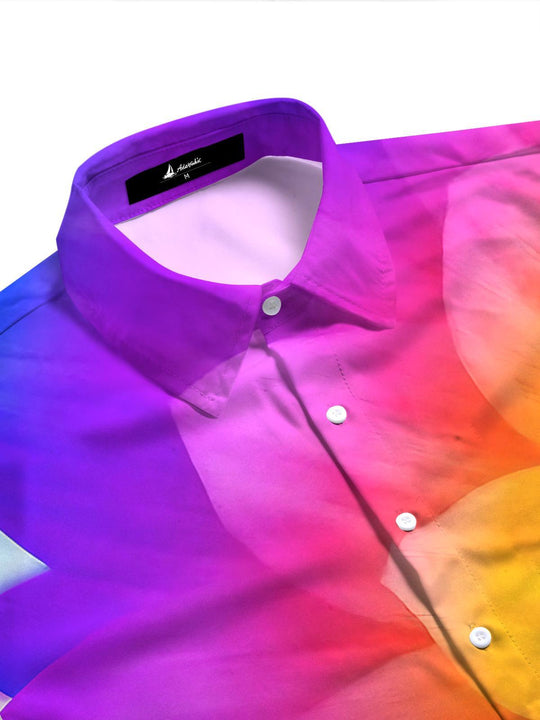Colorful Floral Women's Short Sleeve Shirts
